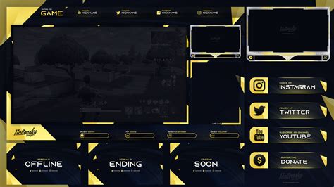 FREE TWITCH STREAM OVERLAY TEMPLATE 2019 #12 DOWNLOAD | Behance