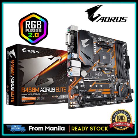 Gigabyte B450m Aorus Elite Amd B450 4 Ddr4 Dimm M 2 Usb3 1 Micro Atx New Max 64g Double