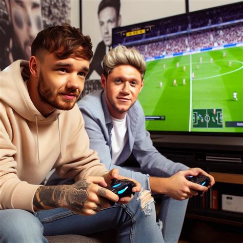 Two Men Sitting In Front Of A Tv Holding Game Controllers