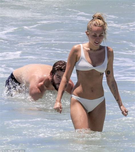 Miley Cyrus Spotted Rocking A Skimpy Teeny Bikini