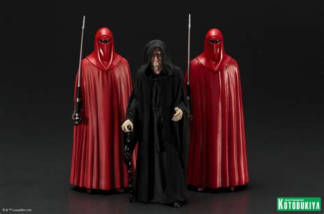 Star Wars Emperor Palpatine & Royal Guards ArtFX+ Statue 3-Pack ...