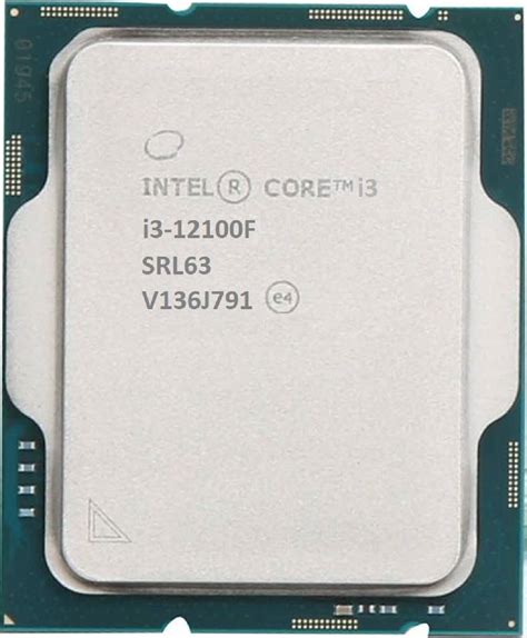 Intel Core I3 12100F 12th Gen Alder Lake Desktop Processor LGA 1700