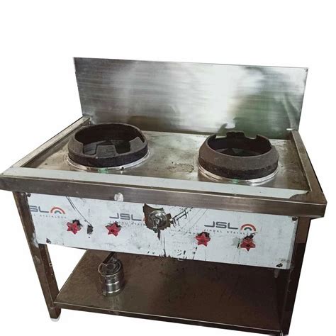 Stainless Steel Two Burner Chinese Gas Range At Rs In Jangalpur