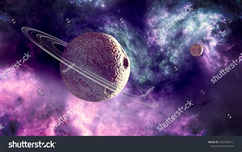 Planets Exoplanets Unexplored Galaxies Scifi New Stock Illustration