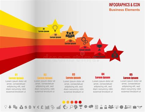 Plantilla De Iconos Y Proceso De L Nea De Tiempo Del Negocio De