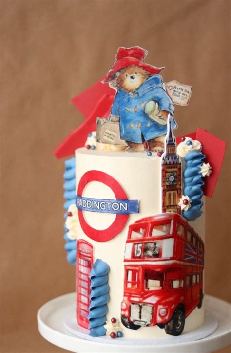 Paddington Bear Themed Birthday Cake London Melbourne Yarraville Miss Noble Melbourne