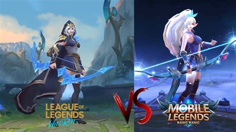 Mobile Legends Vs League Of Legends Wild Rift Comparison Heroes Youtube