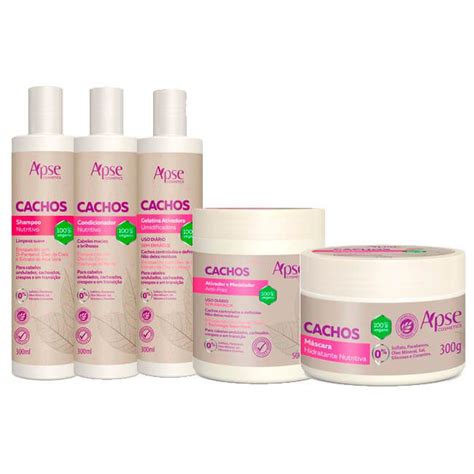 Combo Completo Cachos Apse Dermabox No Poo E Low Poo Shop