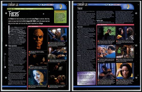 Faces Voyager Star Trek Fact File Page