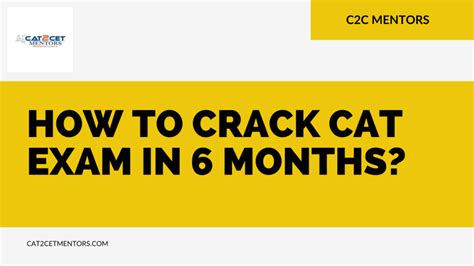 How To Crack Cat In Months Preparation Strategy Cat Cet Mentors