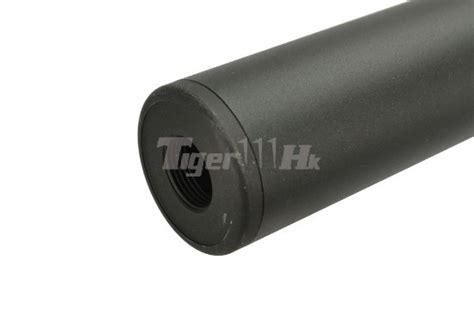 Metal Aluminum 100 X 32mm Smooth Silencer Bk 14mm Cw Ccw Airsoft