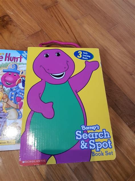 Barney Search Spot Books Set Of 3 Hobbies Toys Books Magazines