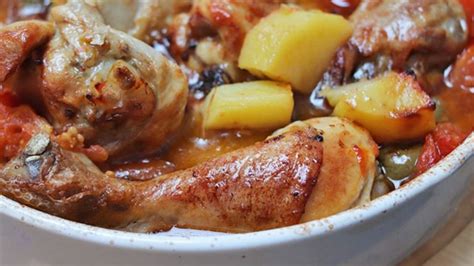 Poulet Aux Pommes De Terre Et Olives Recette Facile Espace Recettes