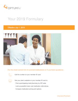 Fillable Online 2019 Formulary List Of Covered Drugs Anthem Fax