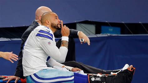 Dak Prescott Carted Off The Field After Gruesome Ankle Injury Youtube