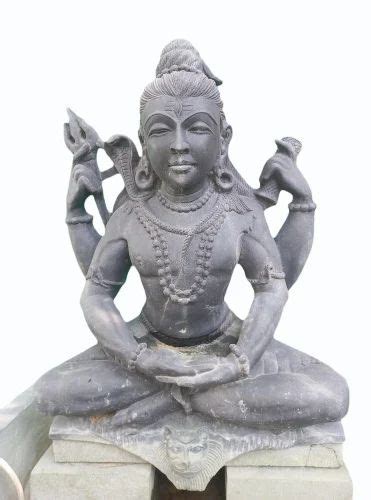 Black Stone Adiyogi Shiva Statue Home At Rs 32000 In Soro ID