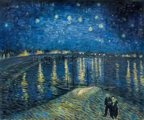 Starry Night Over The Rhone Vincent Van Gogh