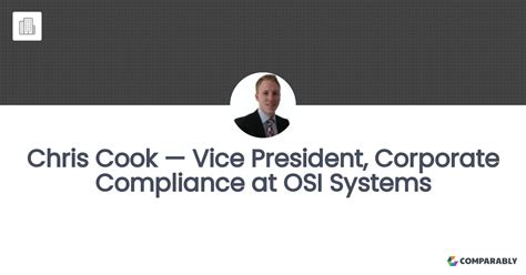 Chris Cook — Vice President Corporate Compliance At Osi Systems