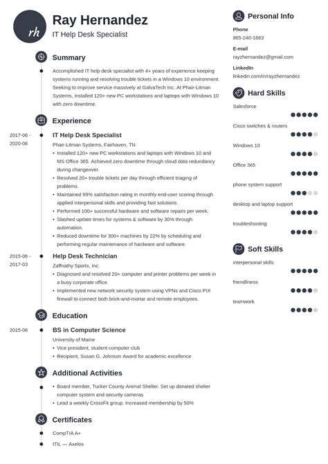 IT Help Desk Resume: Examples and Guide [10+ Tips]