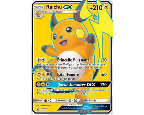 Raichu GX Full Art SM90 Etoile Promo