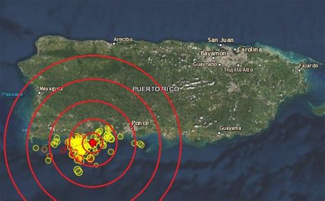 Sismo En Puerto Rico De Magnitud Informa Usgs