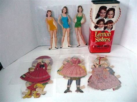 Original Lennon Sisters Paper Doll Sets In Containers Etsy