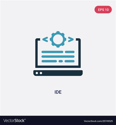 Two color ide icon from technology concept Vector Image