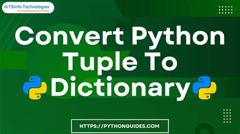 How To Convert Python Tuple To Dictionary Convert Python Tuple To Dictionary Youtube