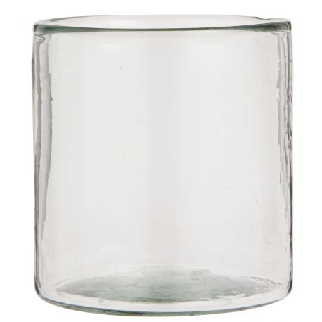 Vase Cache Pot Verre Epais Transparent Porte Bougie Ib Laursen