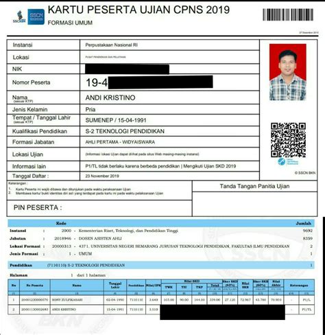 2 Cara Cetak Kartu Ujian CPNS Dengan Mudah LokerPintar Id