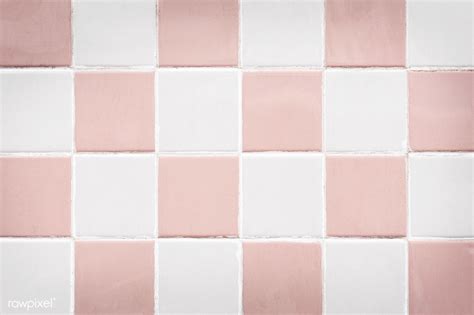 Pastel Pink And White Tiles Textured Background Free Image By