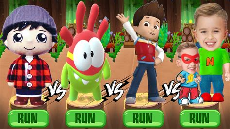 Tag With Winter Ryan Vs Om Nom Vs PAW Patrol Ryder Vs Vlad And Niki