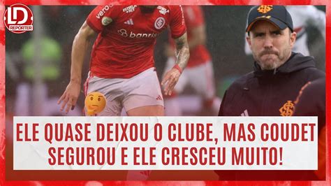 INTER ELE QUASE SAIU DO CLUBE E AGORA É O NOVO XODÓ DE COUDET SAIU