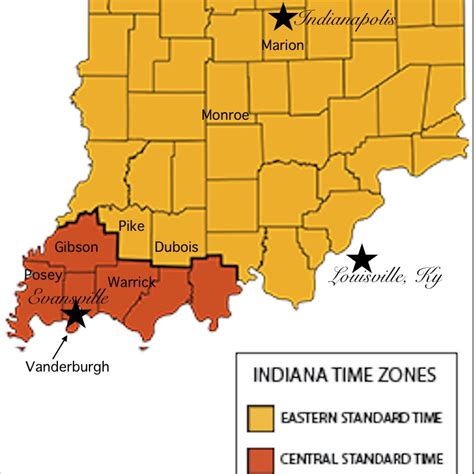 Indiana Time Zone Map Midwestkool