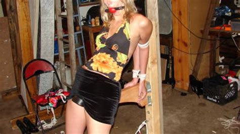 Hot Long Leggy Blond Bound In The Saddle Hunters Lair B Clips Sale