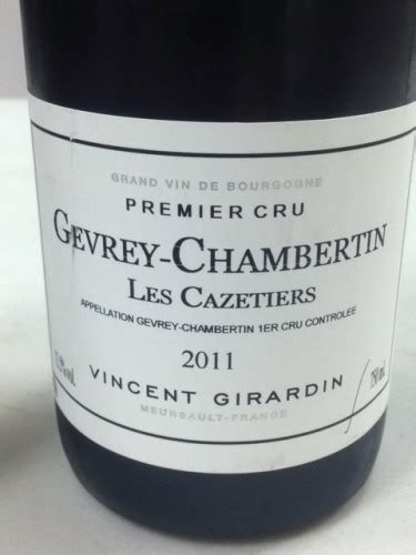 Vincent Girardin Gevrey Chambertin 1er Cru Les Cazetiers Vivino US