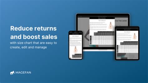 Shopify Size Chart App Size Measurement Shopify Magefan