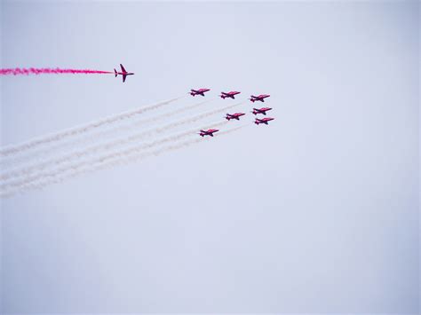 group  airplanes flying  formation   sky photo