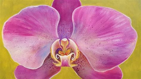 How To Paint Realistic Orchids In Acrylic Visual Motley