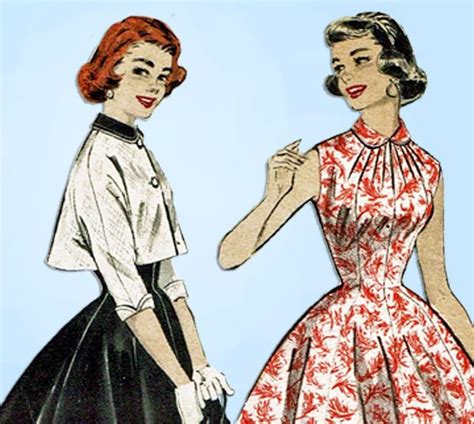 1950s Vintage Butterick Sewing Pattern 7243 Misses Princess Sun Dress Sz 30 Bust Butterick