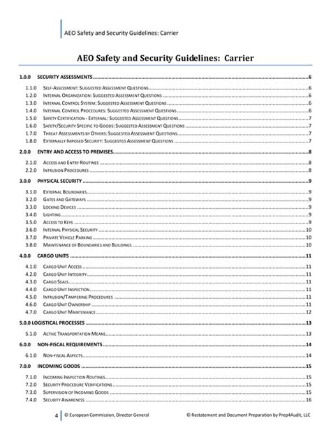 Aeo Air Carrier Compliance Assessment Prep Audit Pdf