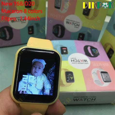 Macaron Y Smartwatch D Colorido Rel Gio Inteligente Pulseira Da