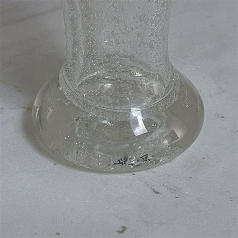 Mid Century Hand Blown Glass Flower Vase For Sale At 1stdibs