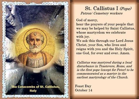 St Callistus 1 Pope And Martyr D 223 His Contemporary Julius