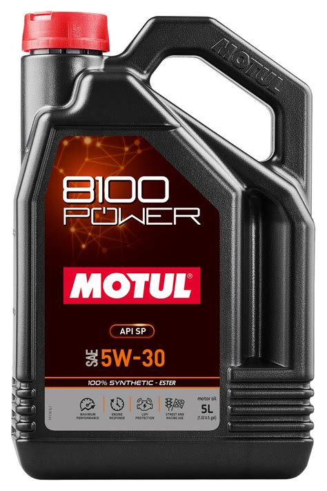 Engine Oil 5W 30 5 Liter Power 8100 Motul 111801