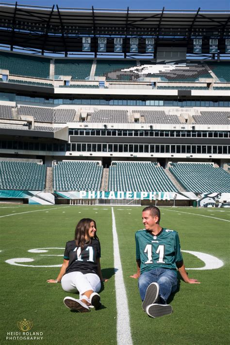 Eagles Stadium Engagement, Philadelphia PA I Kristina & Al
