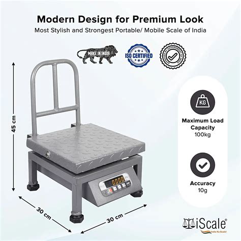 Iscale I Capacity Kg X G Accuracy Portable Mobile Digital