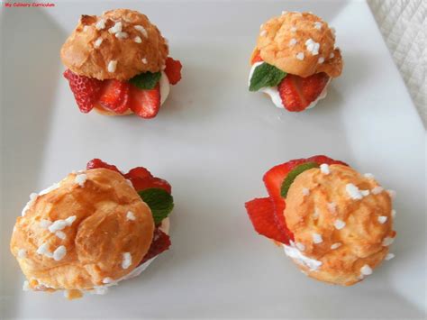 My Culinary Curriculum Choux La Cr Me Chantilly Et Fraises En