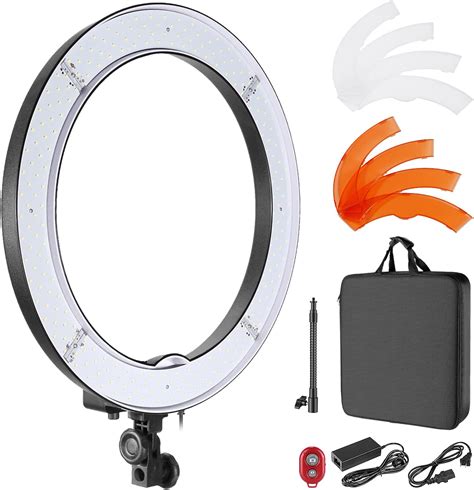 Neewer Inch Ring Light W Dimmable K Light With Leds Color