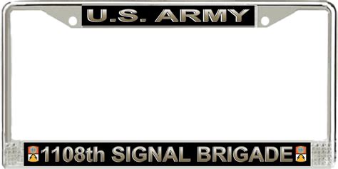 U S Army Th Signal Brigade License Plate Frame